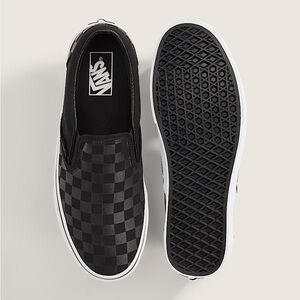 Black Checkered Vans